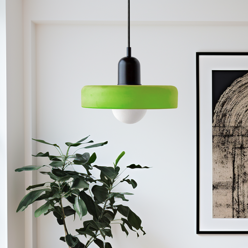 Lampa wisząca z kolorowego szkła - BauLume