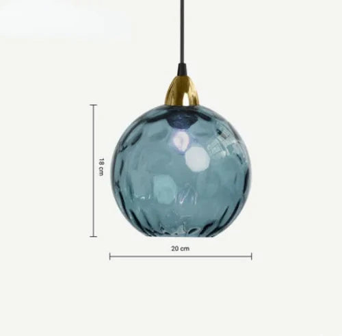 Szklana kula lampa wisząca - LumiSphere