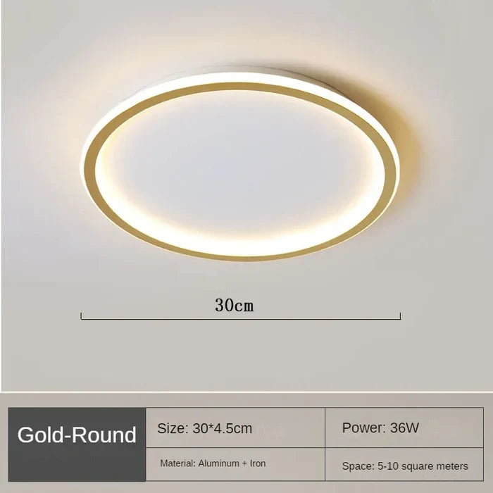 Skandynawska Okrągła Lampa Sufitowa - AuroraSphere