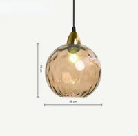 Szklana kula lampa wisząca - LumiSphere