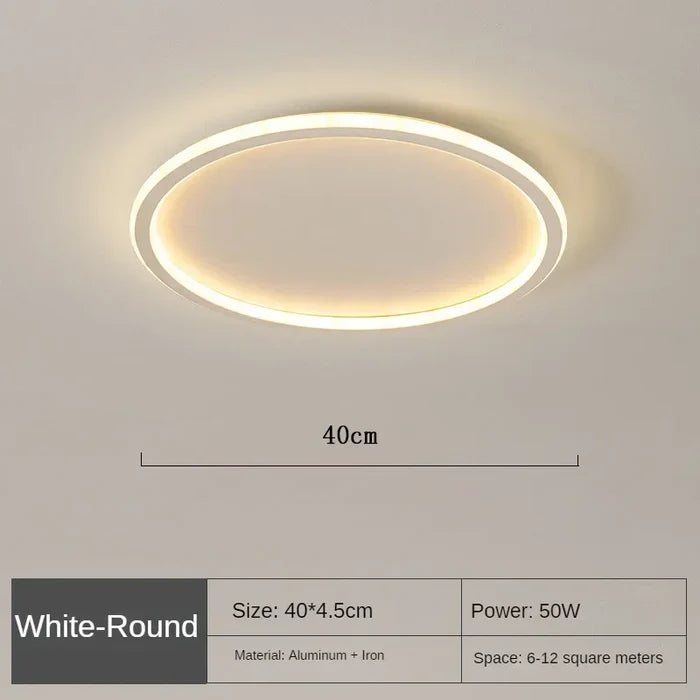 Skandynawska Okrągła Lampa Sufitowa - AuroraSphere