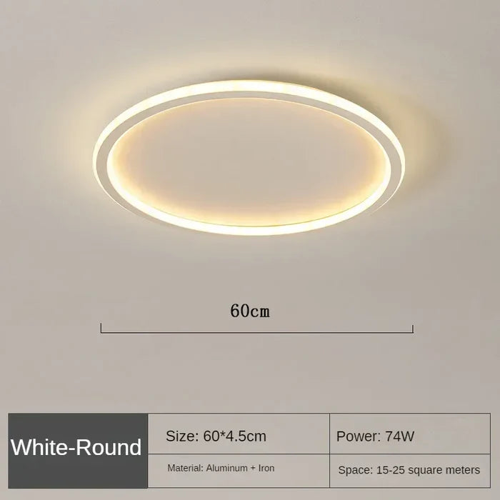 Skandynawska Okrągła Lampa Sufitowa - AuroraSphere