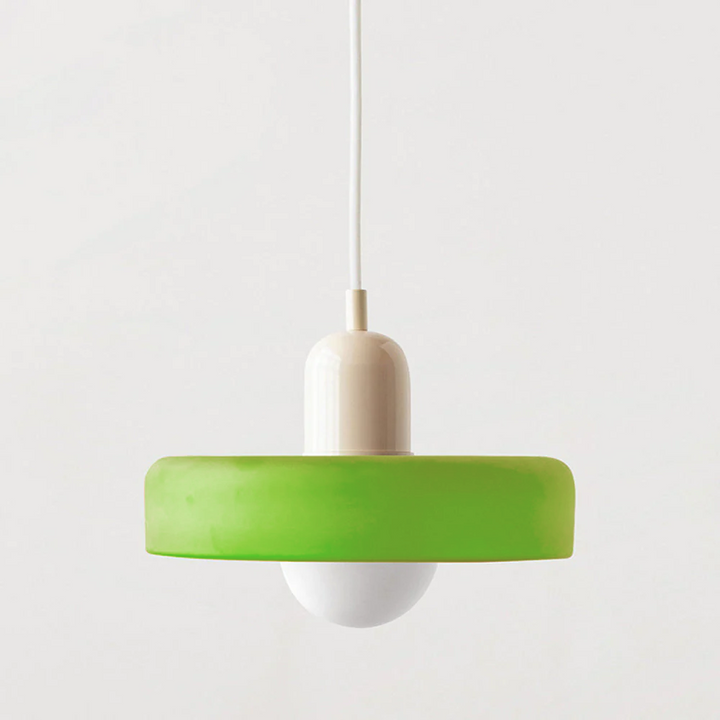 Lampa wisząca z kolorowego szkła - BauLume