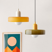 Lampa wisząca z kolorowego szkła - BauLume