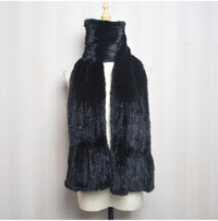 Sammy Jackson™ Gebreide Sjaal | Warme en stijlvolle nertsbont sjaal