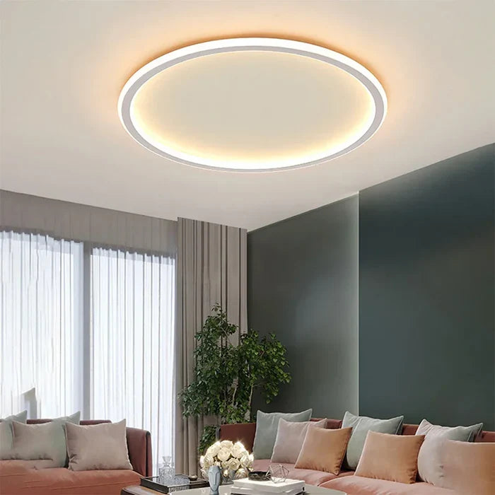 Skandynawska Okrągła Lampa Sufitowa - AuroraSphere