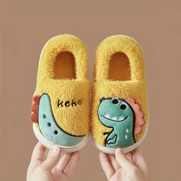 Kapcie dziecięce z wzorem dinozaura – DinoSteps