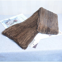 Sammy Jackson™ Gebreide Sjaal | Warme en stijlvolle nertsbont sjaal