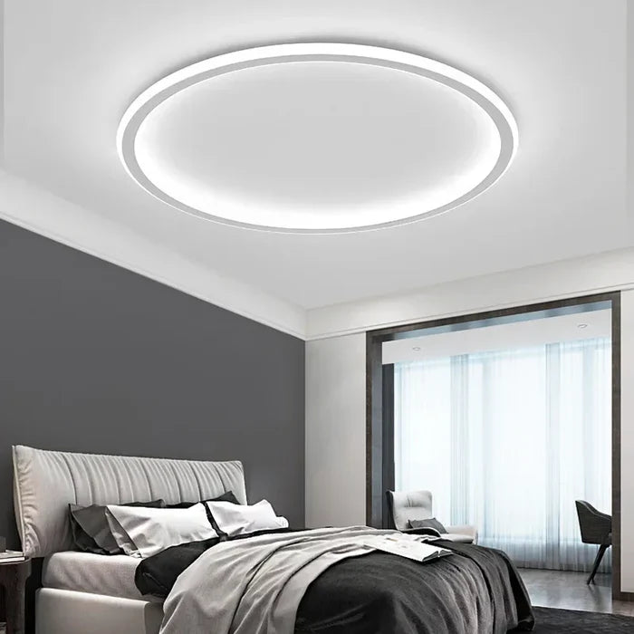 Skandynawska Okrągła Lampa Sufitowa - AuroraSphere