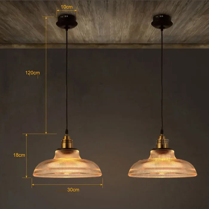 Szklana lampa wisząca - CrystalLoom