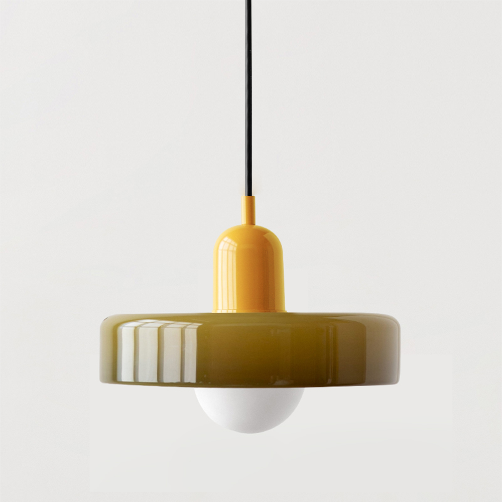Lampa wisząca z kolorowego szkła - BauLume