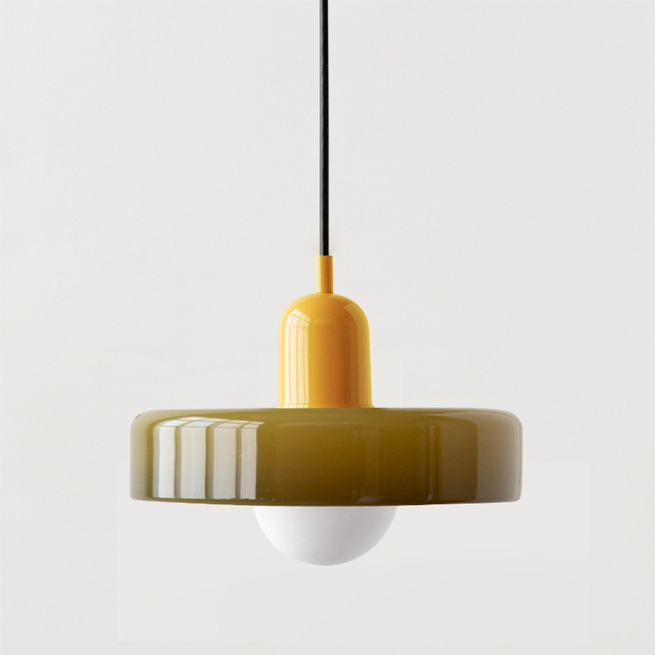 Lampa wisząca z kolorowego szkła - BauLume