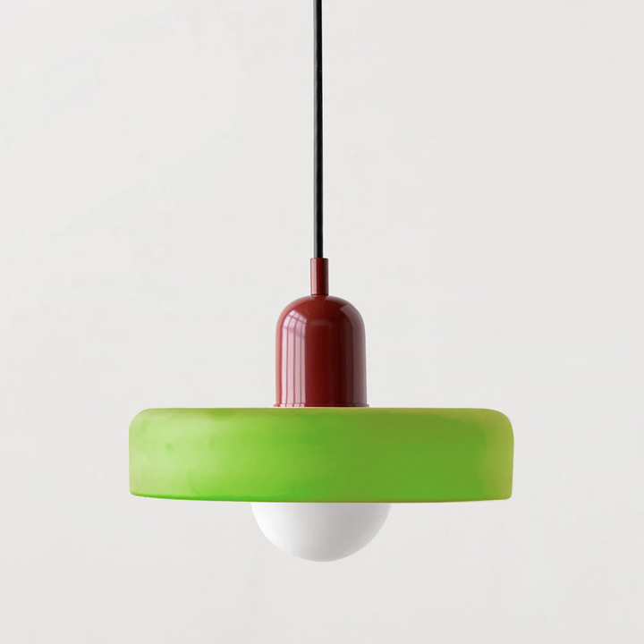 Lampa wisząca z kolorowego szkła - BauLume