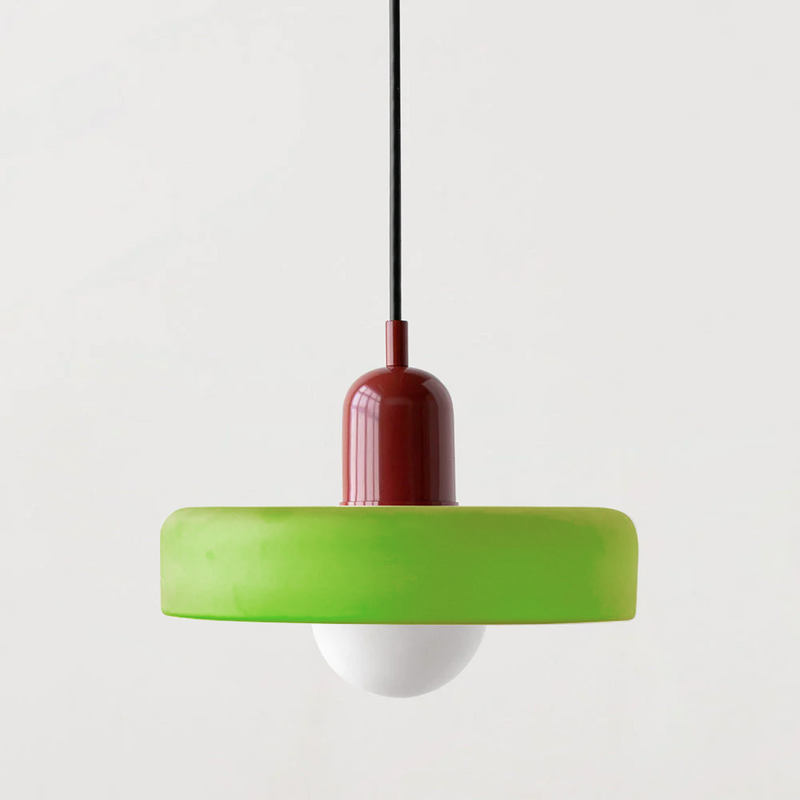 Lampa wisząca z kolorowego szkła - BauLume