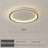 Skandynawska Okrągła Lampa Sufitowa - AuroraSphere