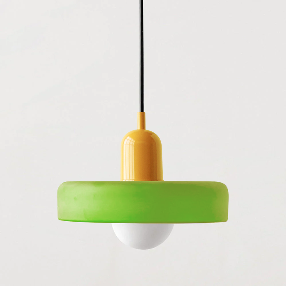 Lampa wisząca z kolorowego szkła - BauLume