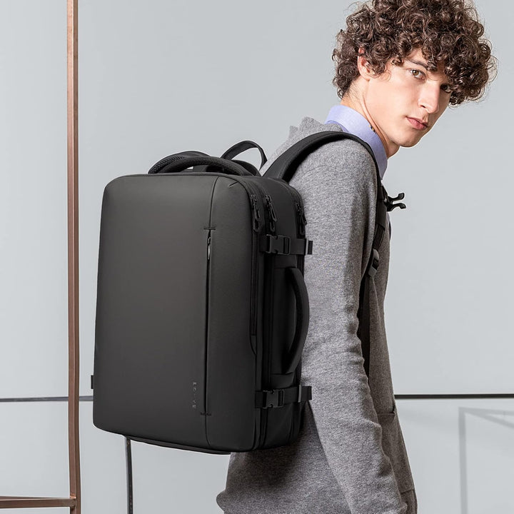 Uitbreidbare 26–45L Waterdichte Reisrugzak met Laptopvak & Zijhandvat