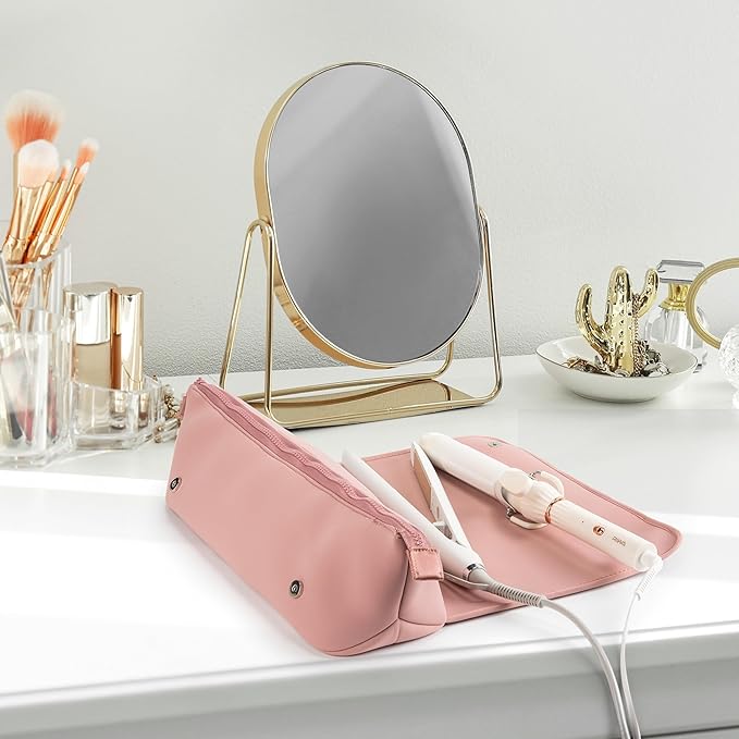 2-in-1 Haartools Reistas & Hittebestendige Mat