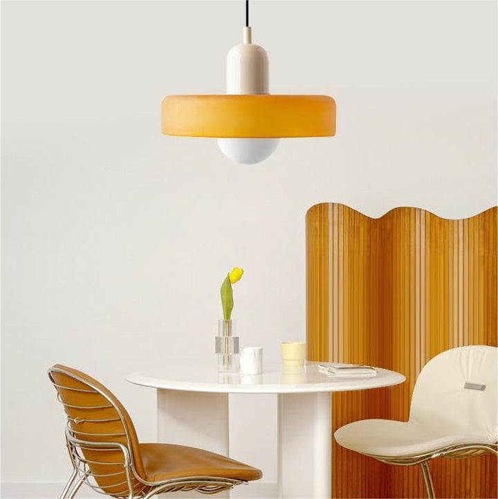 Lampa wisząca z kolorowego szkła - BauLume