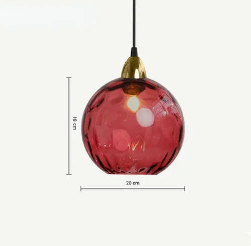 Szklana kula lampa wisząca - LumiSphere