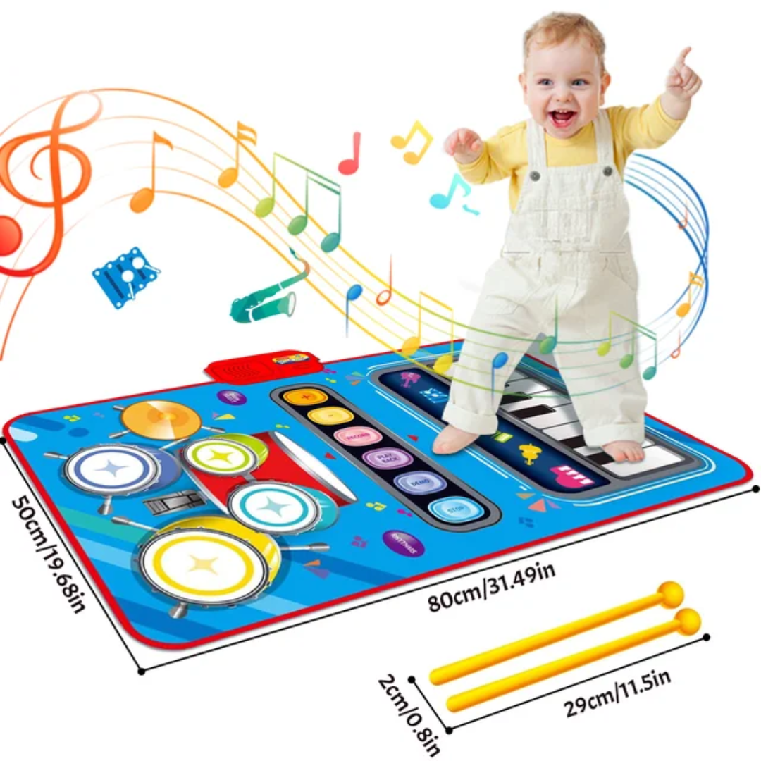 SoundSteps – 2-in-1 Muzikale Speelmat met Piano & Drum