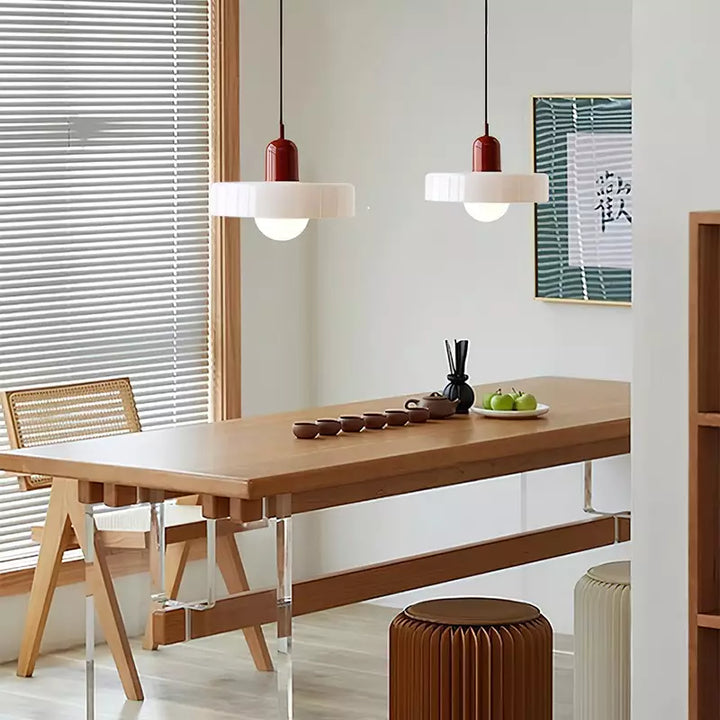Lampa wisząca z kolorowego szkła - BauLume
