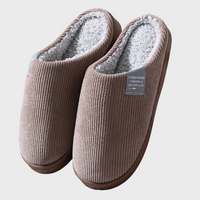 Sally - Warm Ribbed Lined Slippers