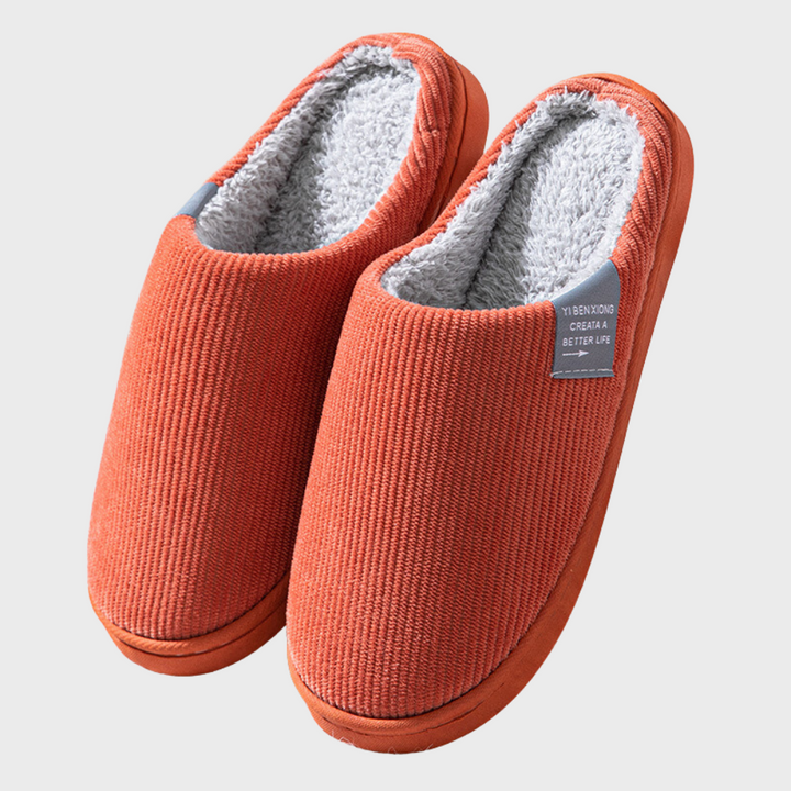 Sally - Warm Ribbed Lined Slippers