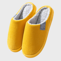 Sally - Warm Ribbed Lined Slippers