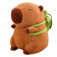 Huggable Capybara with Turtle Backpack - TurtleBuddy