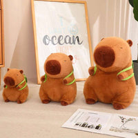 Huggable Capybara with Turtle Backpack - TurtleBuddy