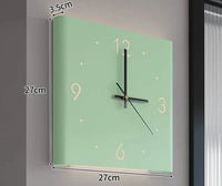 Dubbelzijdige Vierkante Wandklok met Verlichting - TimeLume