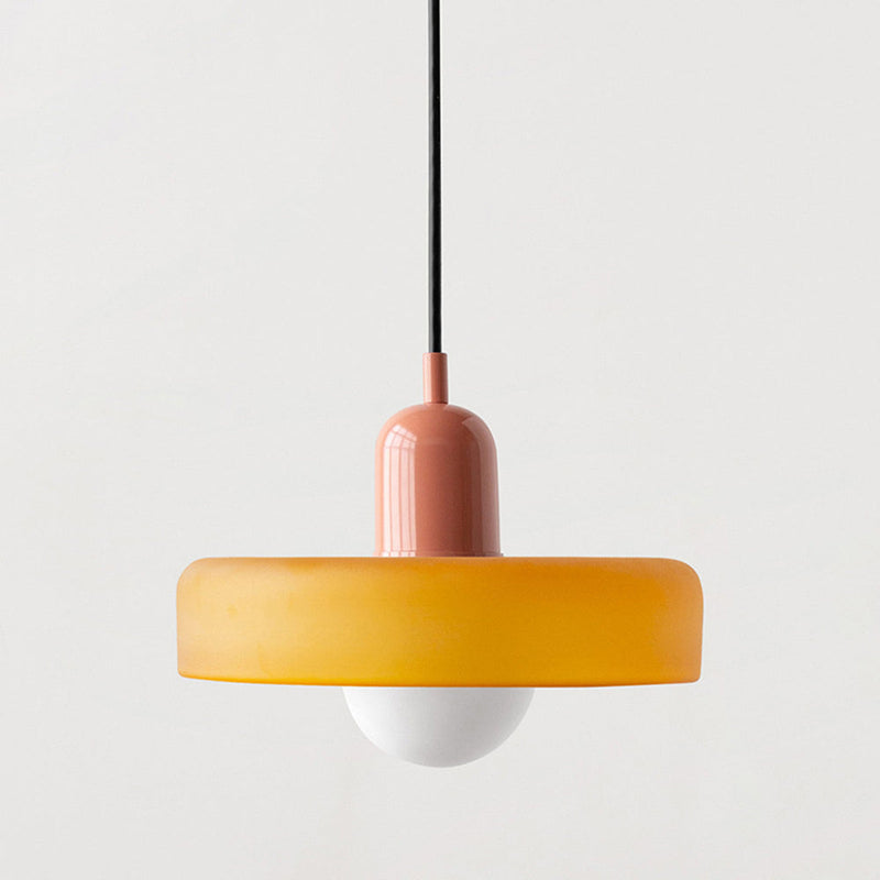 Lampa wisząca z kolorowego szkła - BauLume