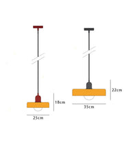 Lampa wisząca z kolorowego szkła - BauLume