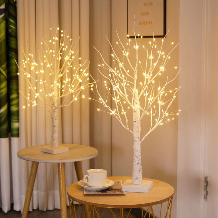 Verlichte Scandinavische Berk - LumiBirch