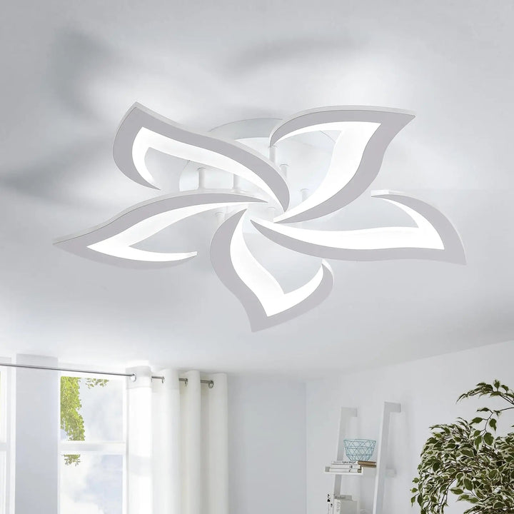 Modern Acrylic Chandelier with Remote Control - Lunora