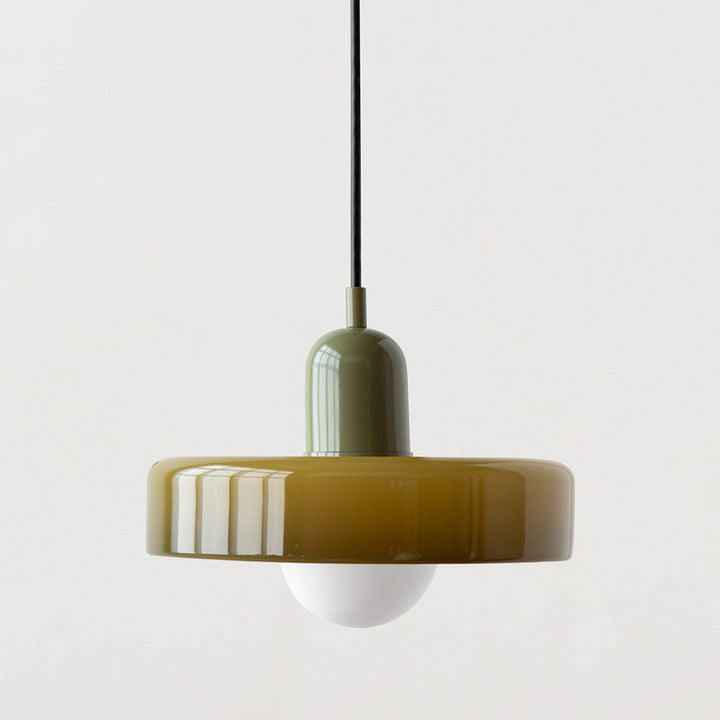 Lampa wisząca z kolorowego szkła - BauLume