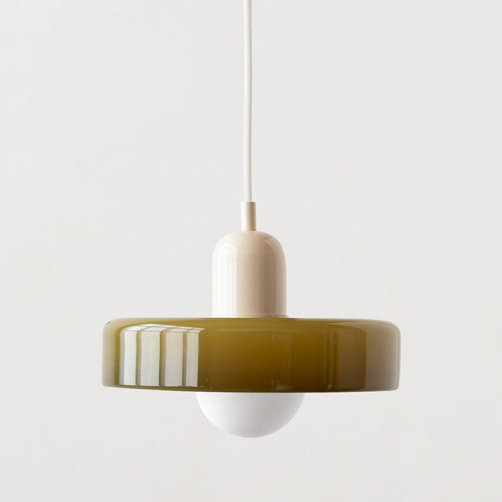 Lampa wisząca z kolorowego szkła - BauLume