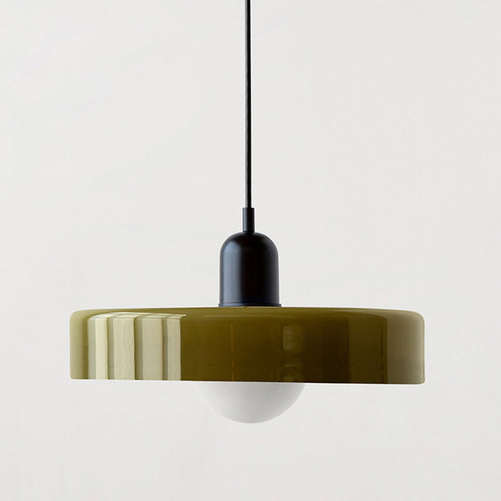 Lampa wisząca z kolorowego szkła - BauLume