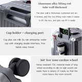 Szeroka rączka twardej walizki – Lizbona