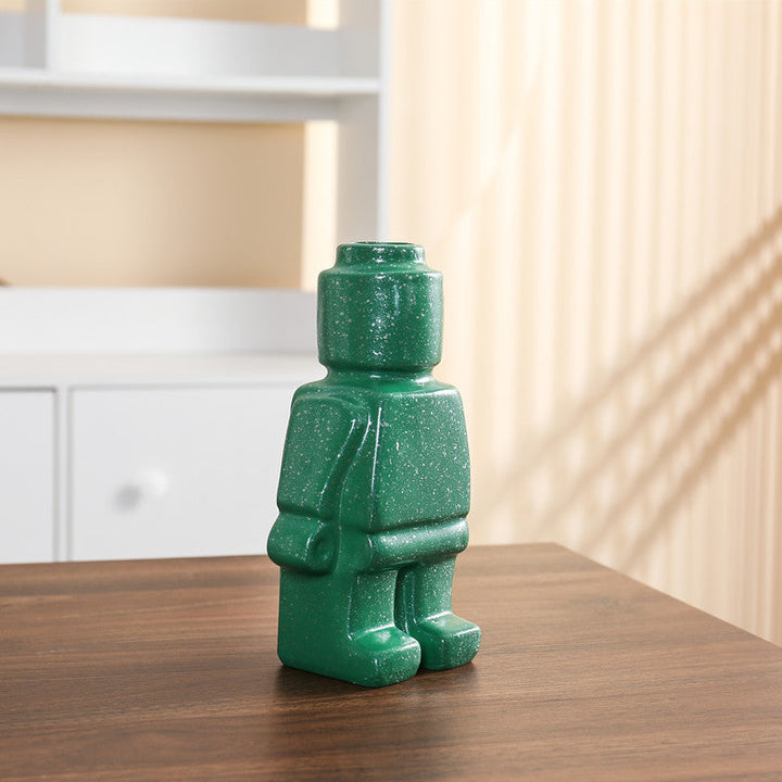 Robot Ceramic Flower Pots - BrickBotanica