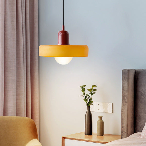 Lampa wisząca z kolorowego szkła - BauLume