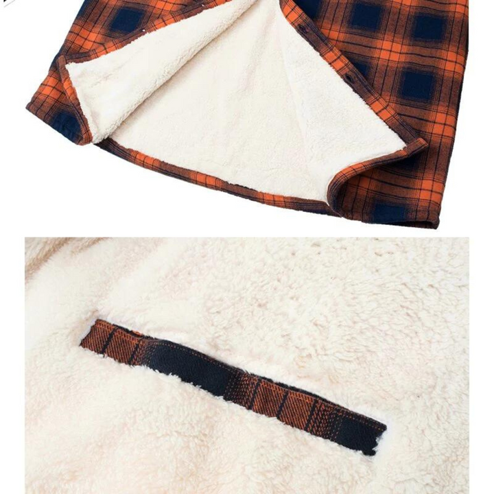 Fleece Gevoerde Geruite Herenjas – Arvid