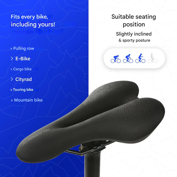 Ergonomisch Fietszadel met Memory Foam – SaddlePeak AirRide
