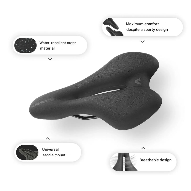Ergonomisch Fietszadel met Memory Foam – SaddlePeak AirRide
