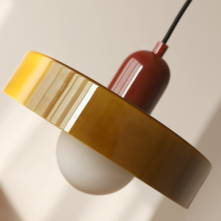 Lampa wisząca z kolorowego szkła - BauLume