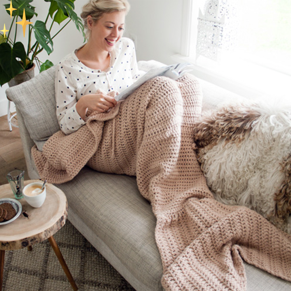 Warme Gebreide Zeemeerminnen Staart - MermaidDreams