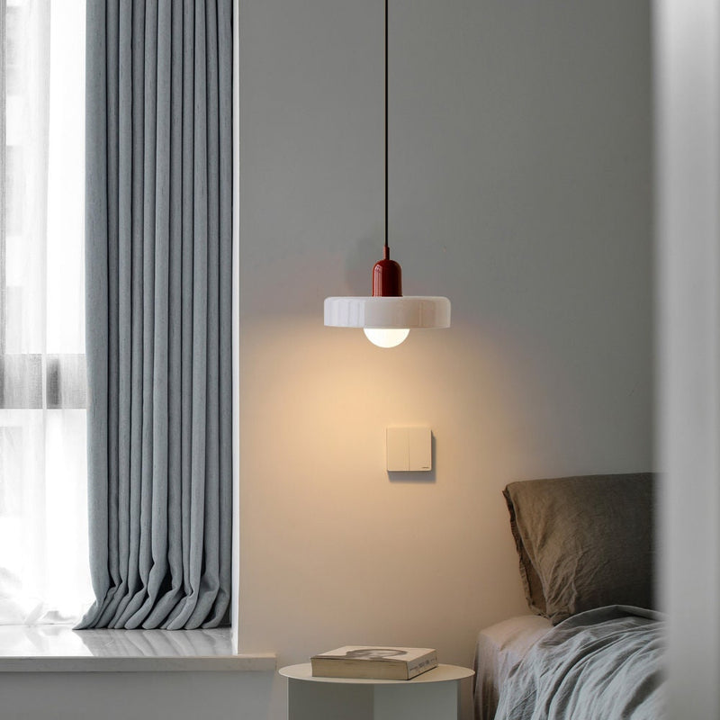 Lampa wisząca z kolorowego szkła - BauLume