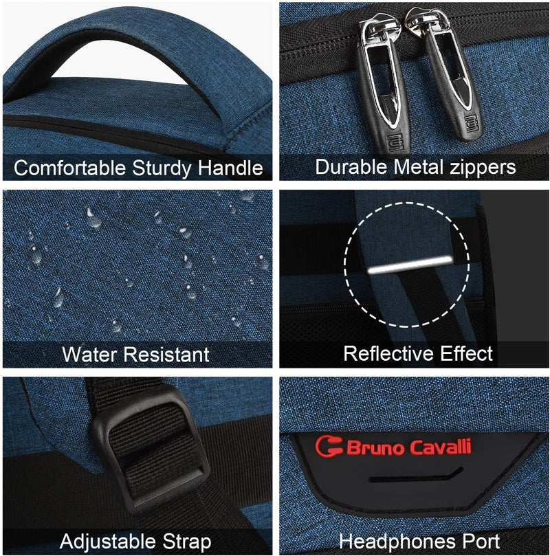 Slim Anti-Diefstal Laptop Rugzak met USB Oplaadpoort