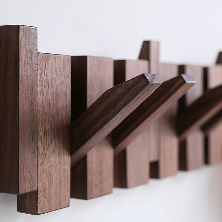 HarmonyCoat™ Wooden Piano Coat Rack – Stylish Wall Decor & Practical Storage